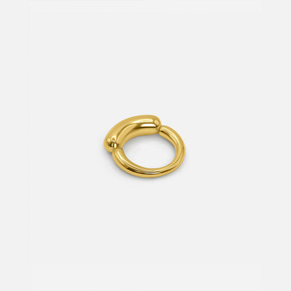 TUBE RING GOLD