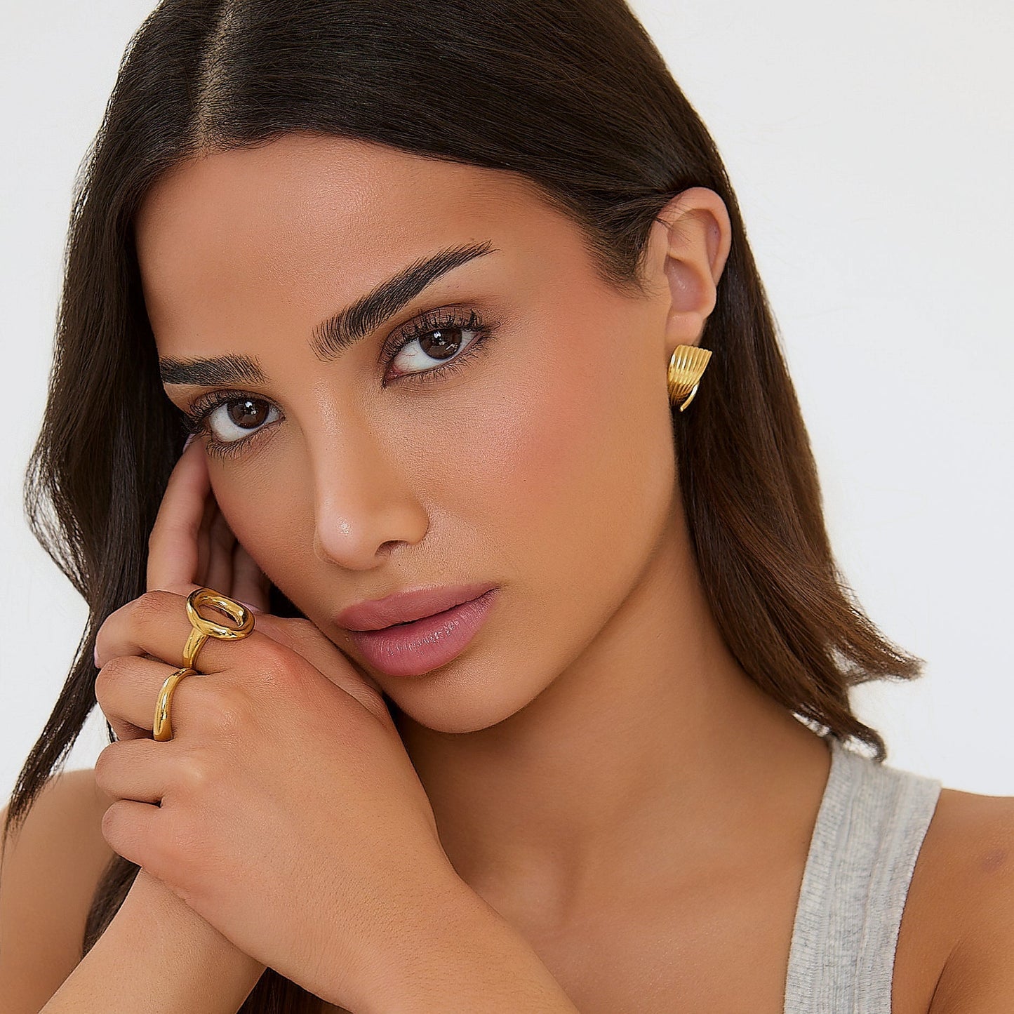 CURVED RING - GOLD