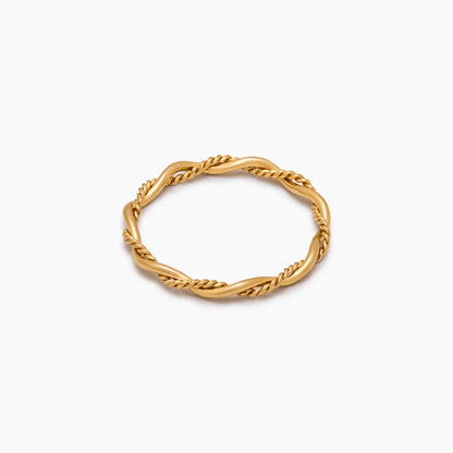 Dainty Double Twist Ring